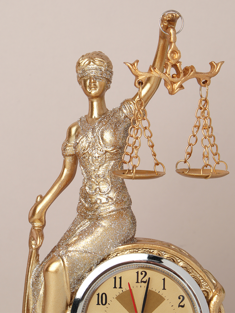 Часы статуэтка Фемида 19 см / QMH219544-25 /уп 24/