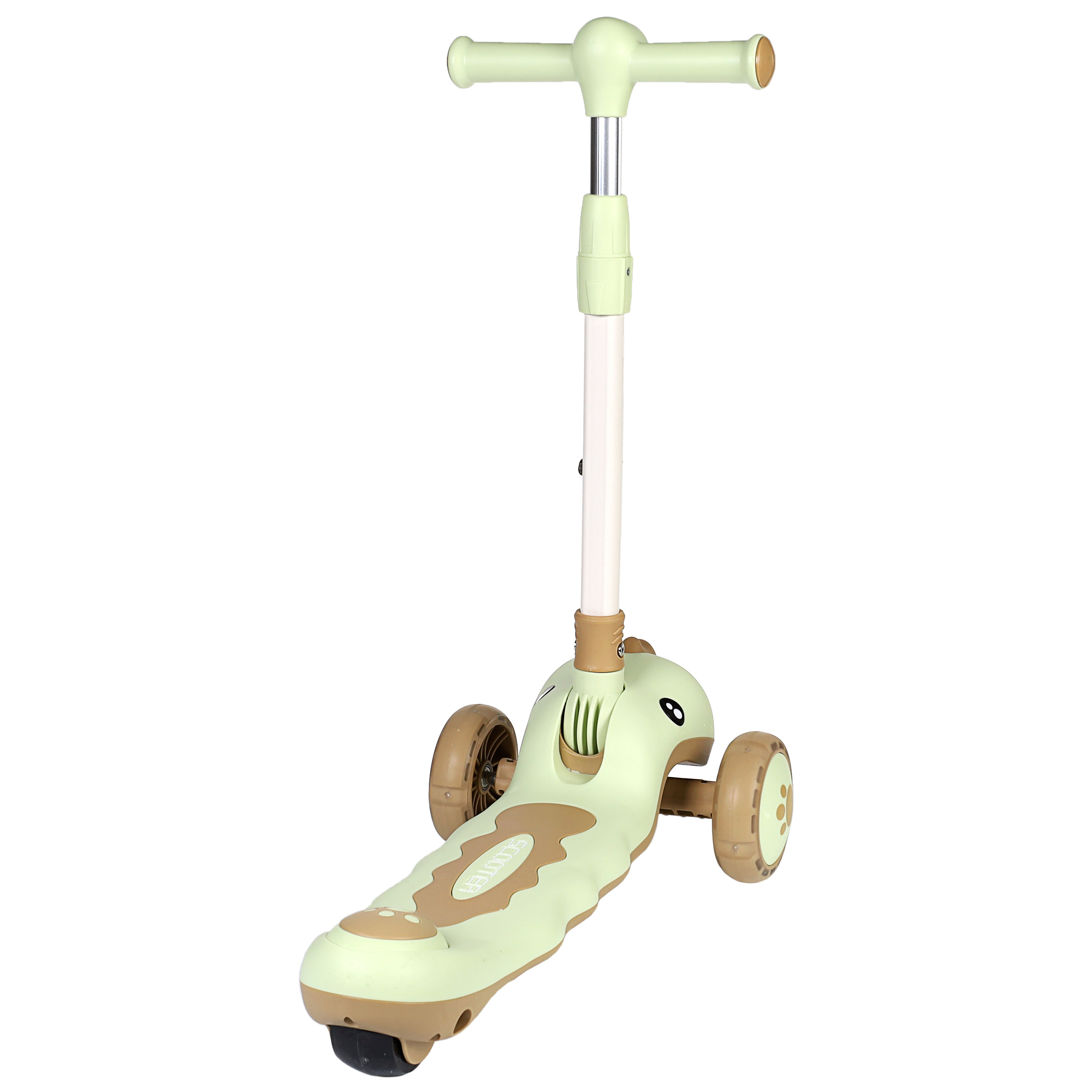 Самокат 3-х колесный SCOOTER Дино / 8101 /уп 8/ мятный