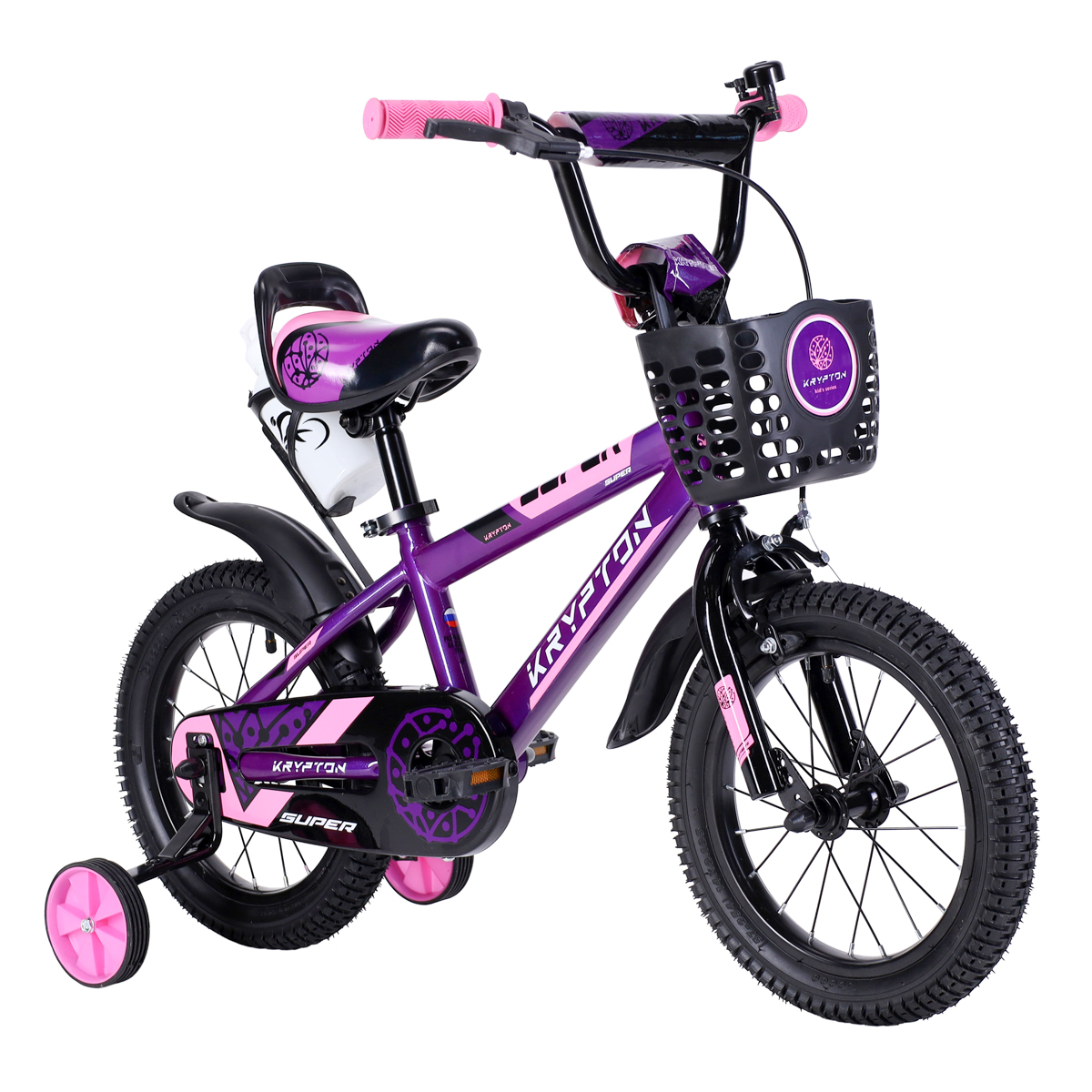 Велосипед 14" Krypton Super KS01VP14 фиолетово-розовый