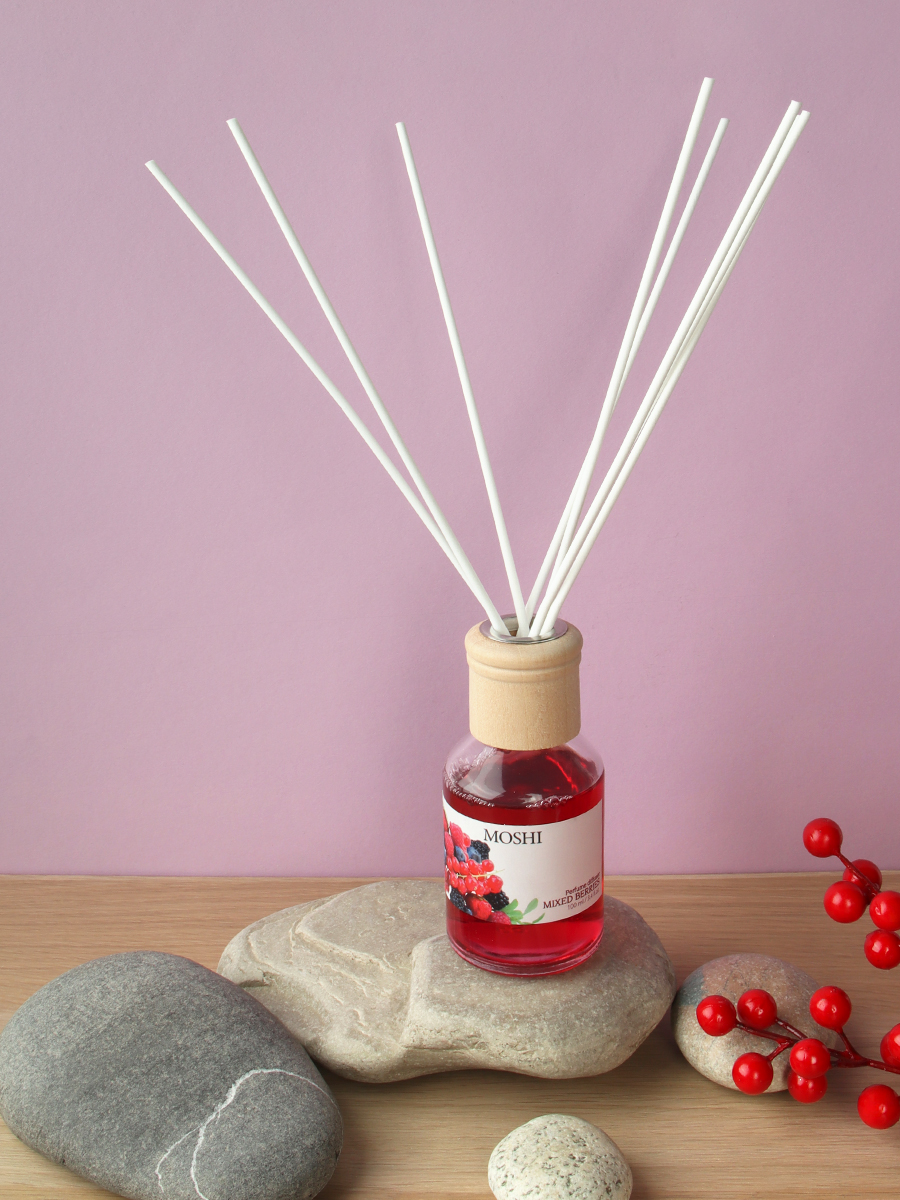 Жидкий ароматизатор с диффузором 100 мл ( Ягоды, море, лаванда, лимон )/ AF036 /уп 12/48/серия MOSHI