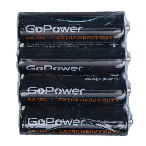 Батарейка GoPower Heavy Duty R6 SP-4 /уп 60/пальчиковые