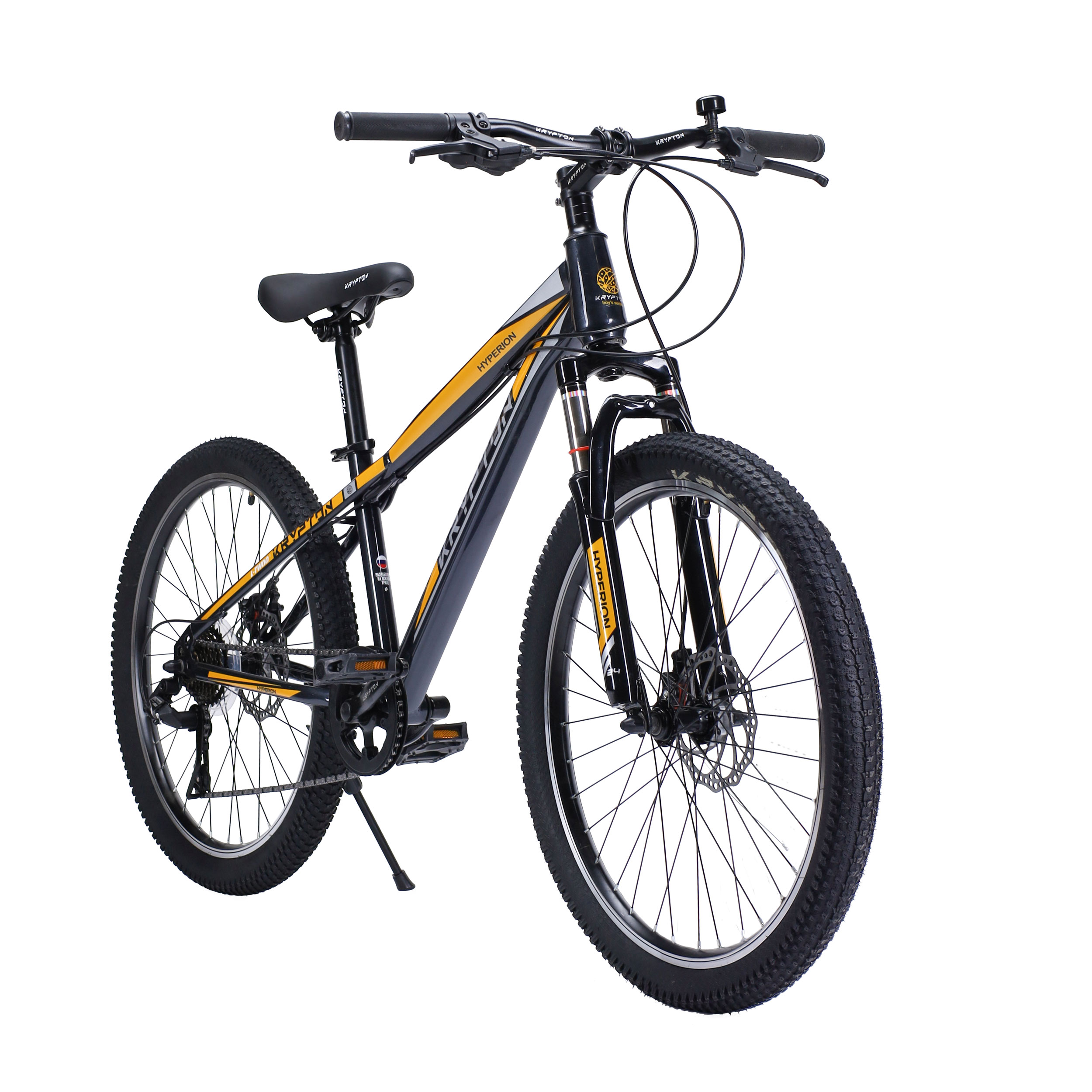 Велосипед 24" Krypton Hyperion KH10GB24 7sp чёрное золото