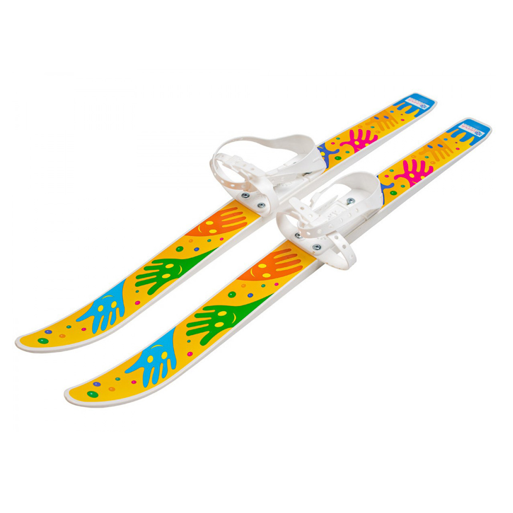 Лыжи детские Лыжики-пыжики с палками 75/75см