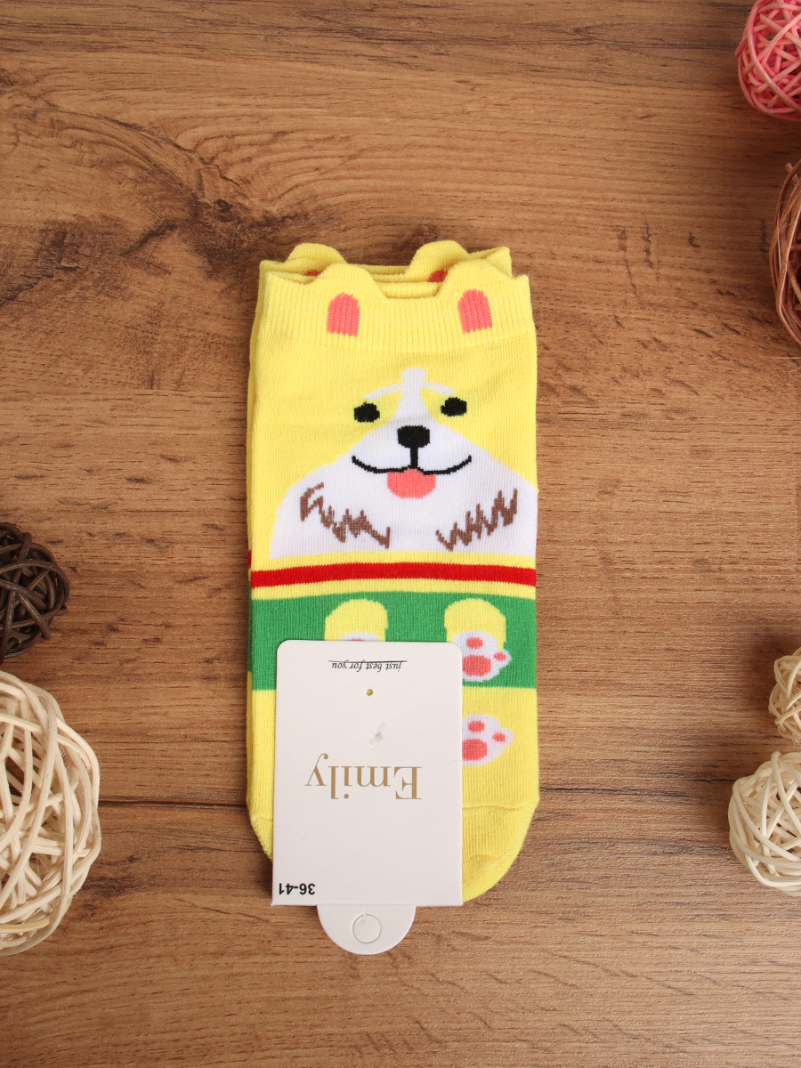 Носки р. 35-40 Собака / L820 /уп 10/1200/ ОДНА ПАРА/ МАРКА