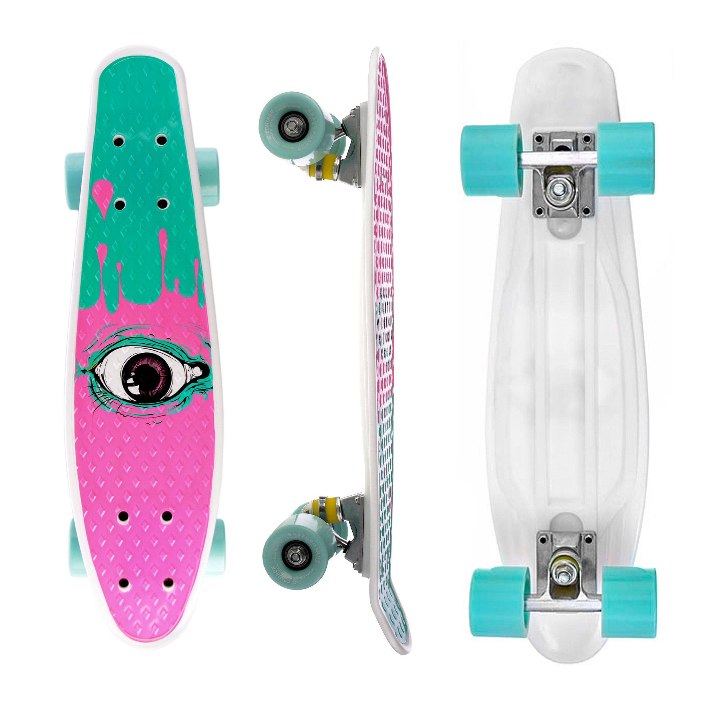 Пенни-борд Woohooo Hypno Race / полиуретановые колеса / уп 8