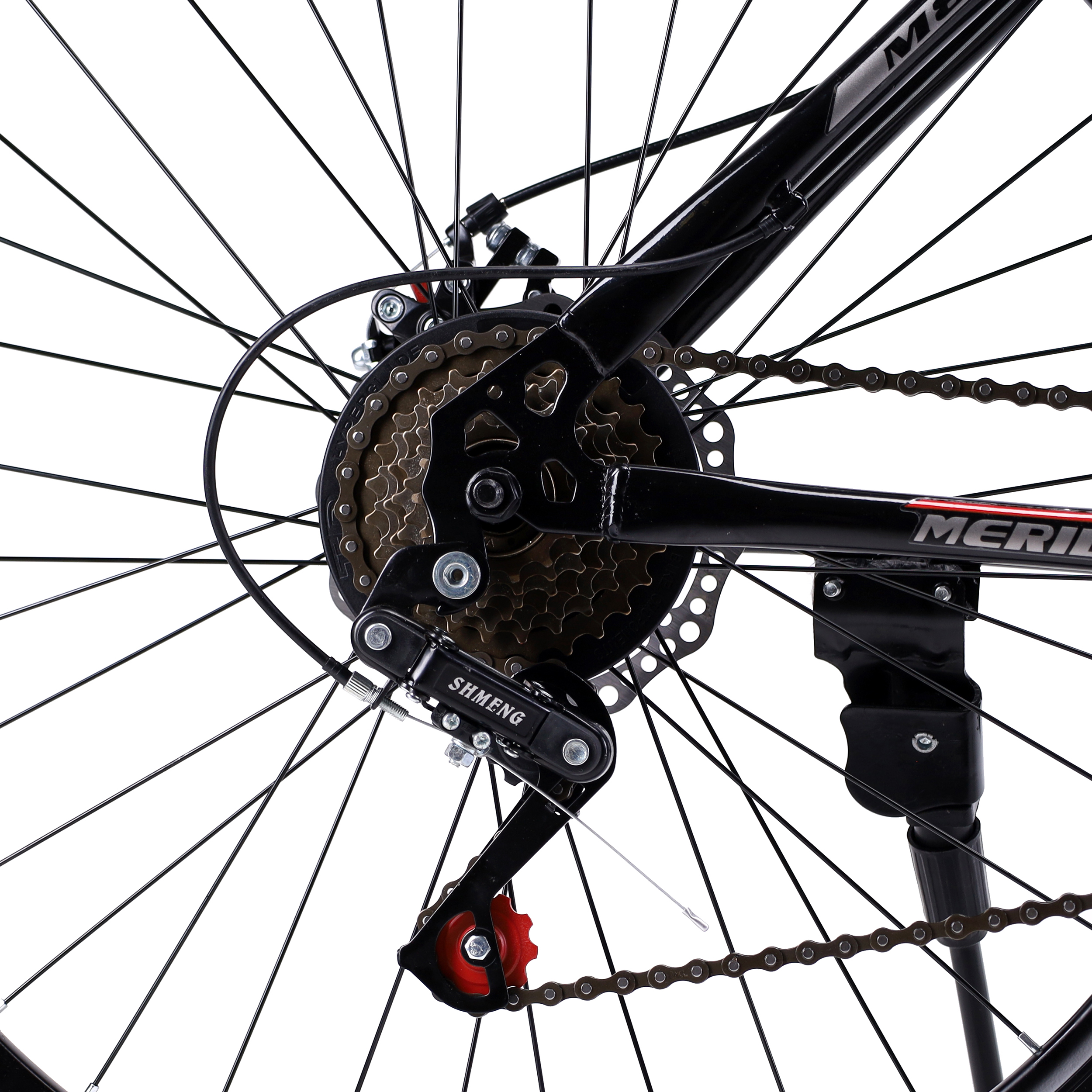 Велосипед горный MERIDIAN MOUNTAIN I 26-17" 21S DISC BRAKE цвет: чёрный-красный