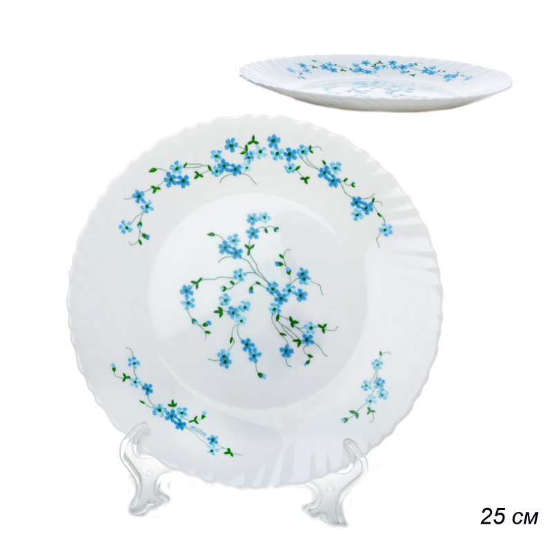 Тарелка обеденная 25 см Вероника / L7229 /уп / 