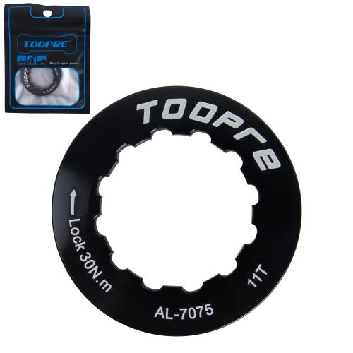 Крышка-фиксатор кассеты велосипеда. Размеры 35.4х35.4х7мм. TOOPRE CLC-01. Черный /уп 100/