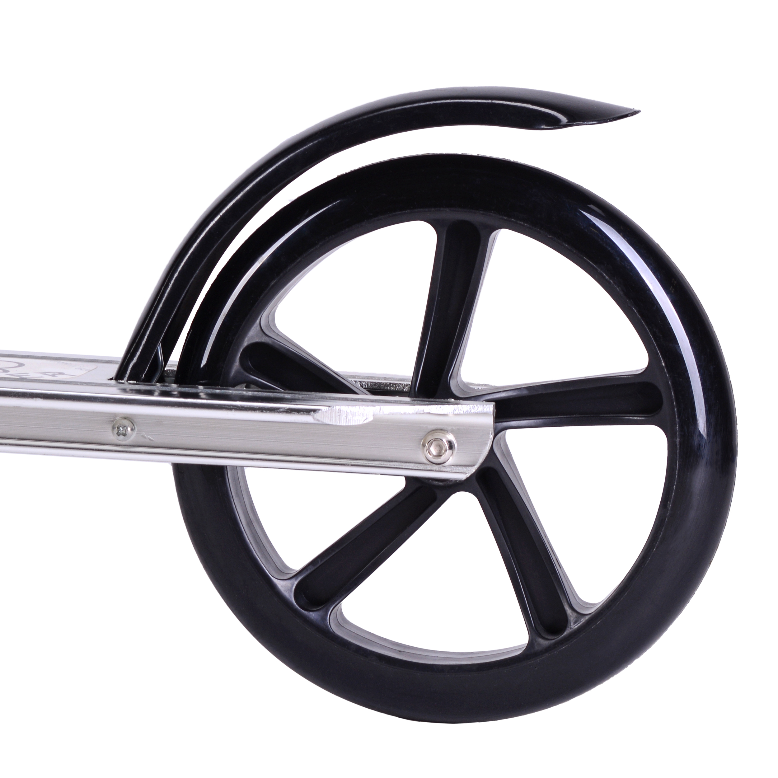 Самокат 2-х колесный SCOOTER с алюминиевой декой, цвет: серебро / GT3623AS /уп 8/ WB