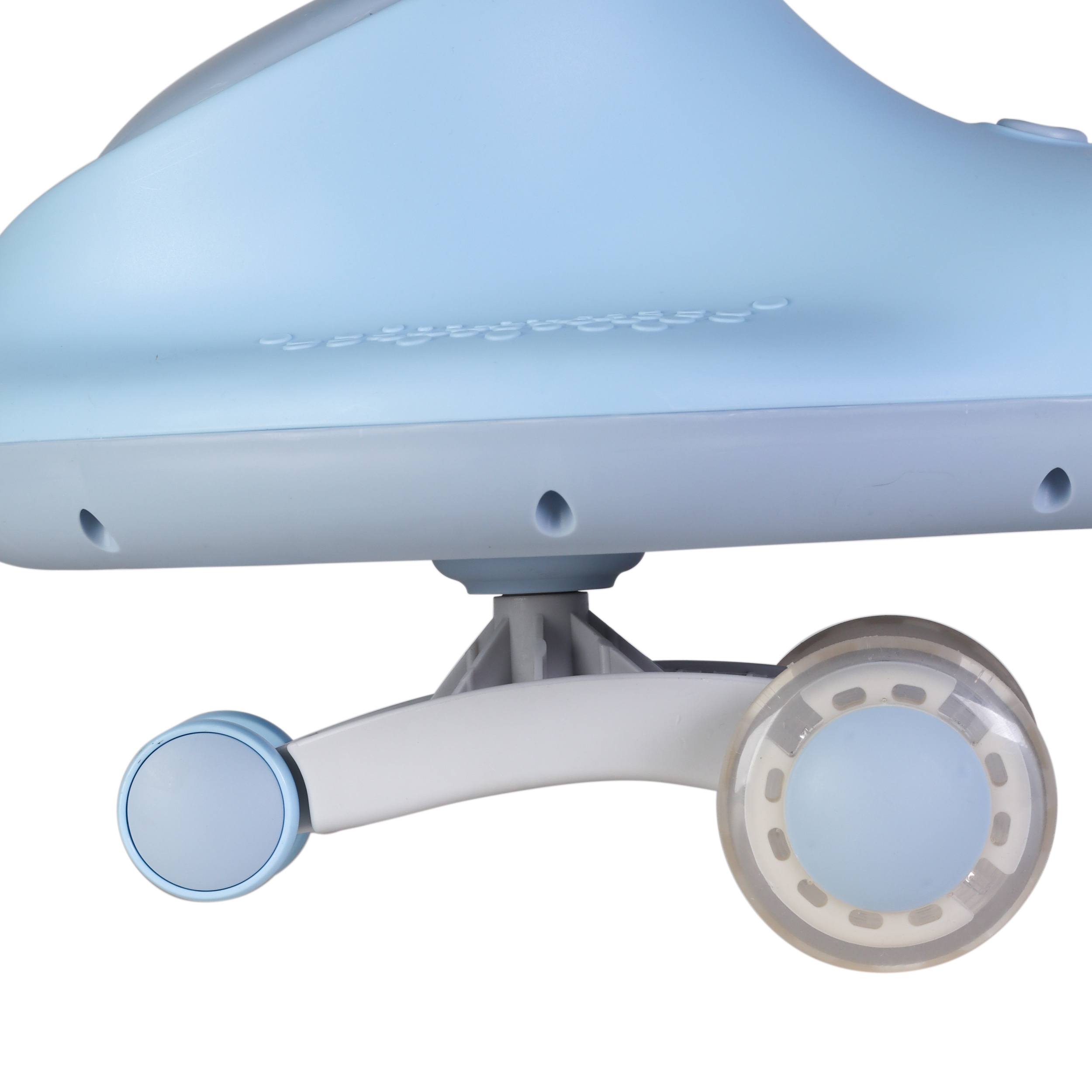 Толокар COMIRON CMR-8089 / светящиеся PU колеса 90 мм / Голубой / уп4