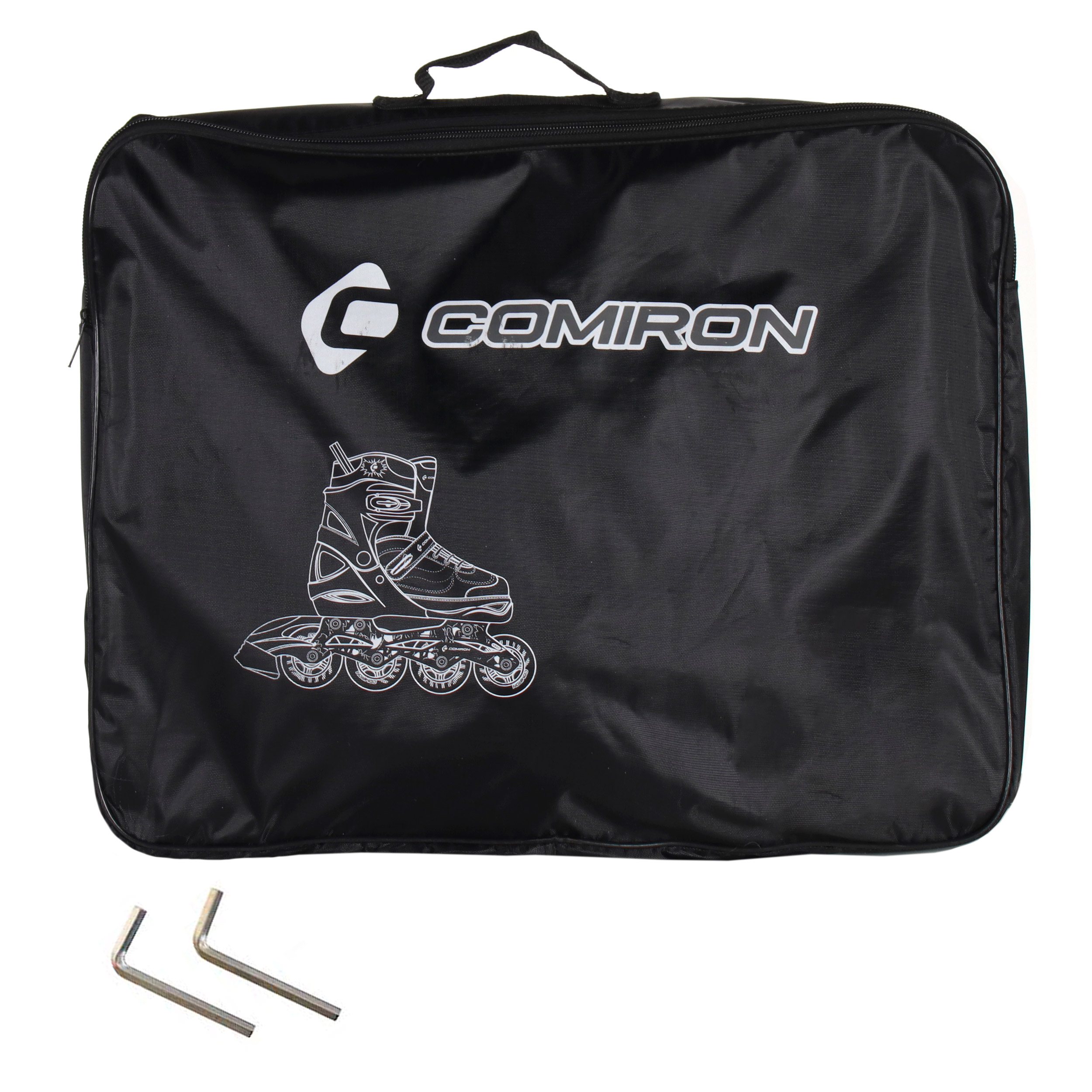 Роликовые коньки раздвижные COMIRON / L / PU колеса /уп 6/ (39-42) хакки