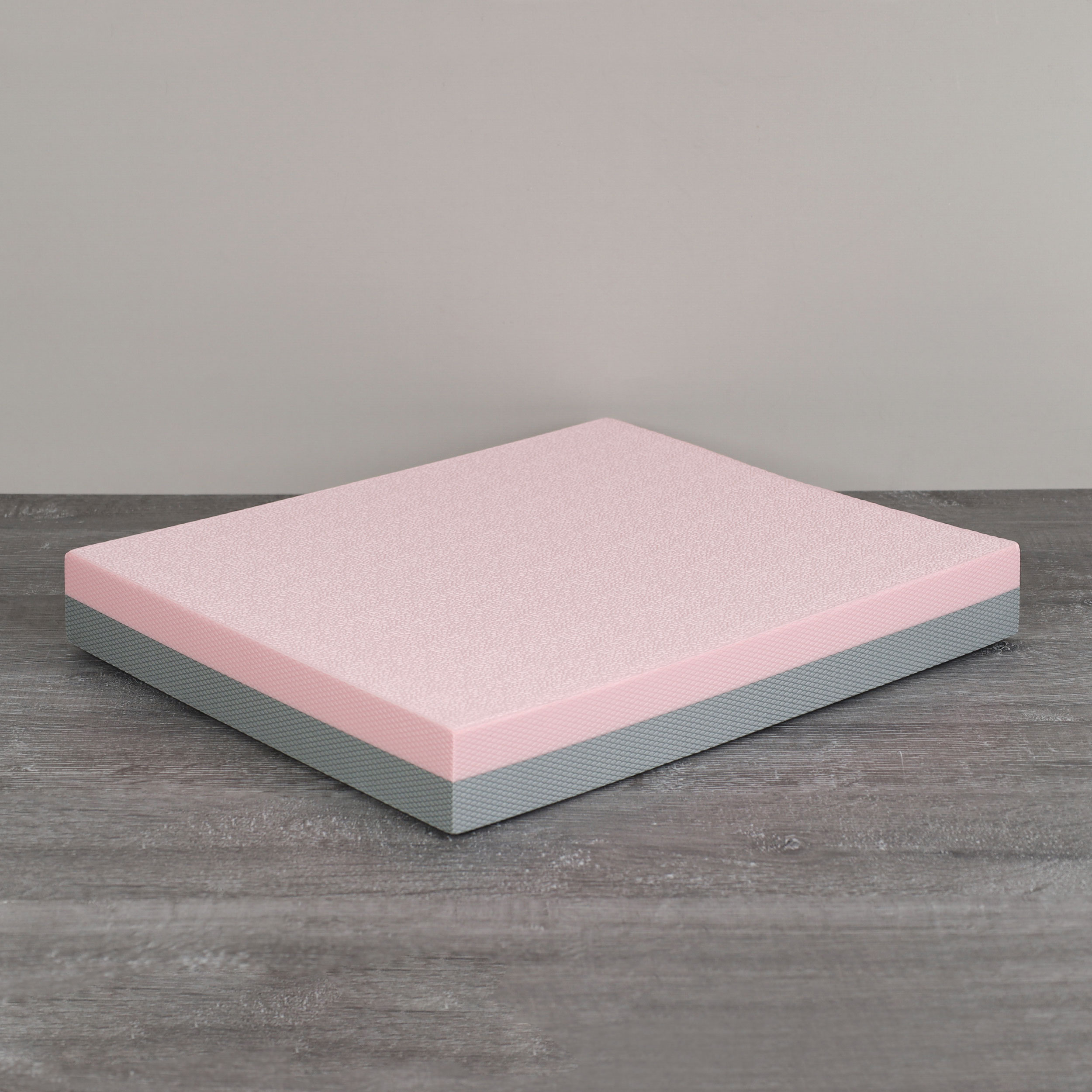 Мат балансировочный для фитнеса и йоги 40х33х5cm/ розово-серый/ уп20