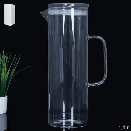 Кувшин 1400 мл стеклянный / LCTP265 /уп 40/ Стеклянная крышка