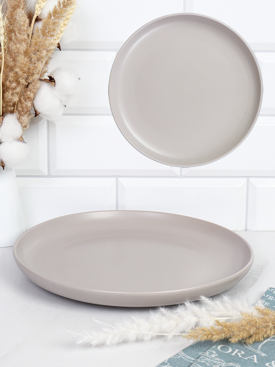 Тарелка 270 мм / 16/500  /уп 2/ Французский серый