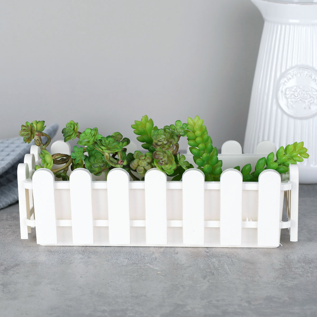 Кашпо пластик 23х9,5х7см / ZH-011 /уп 110/