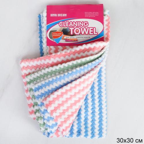 Салфетка для уборки 5 штук 30х30 см / M1 /уп 420/