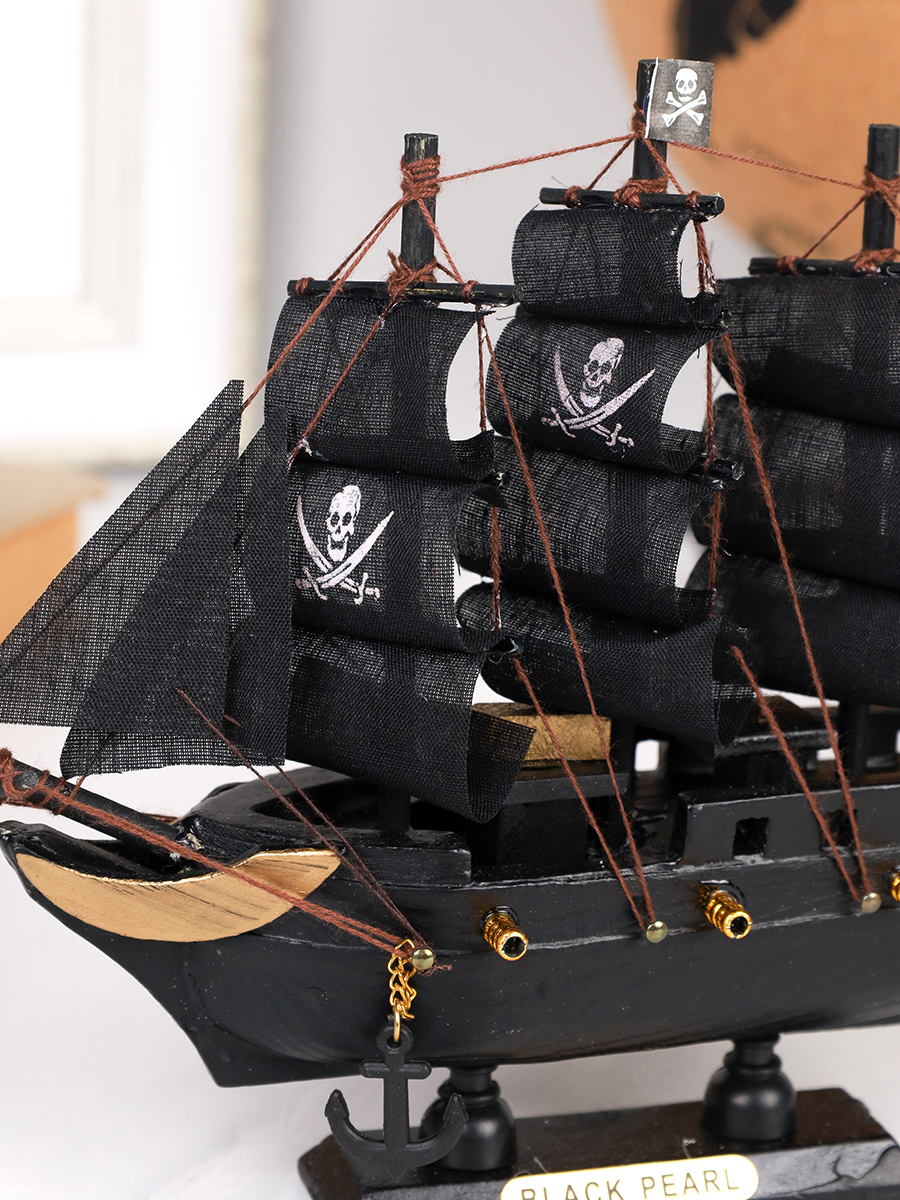 Макет парусного корабля 16х3,5х15 см / SH775-16 /уп 72/Пиратский