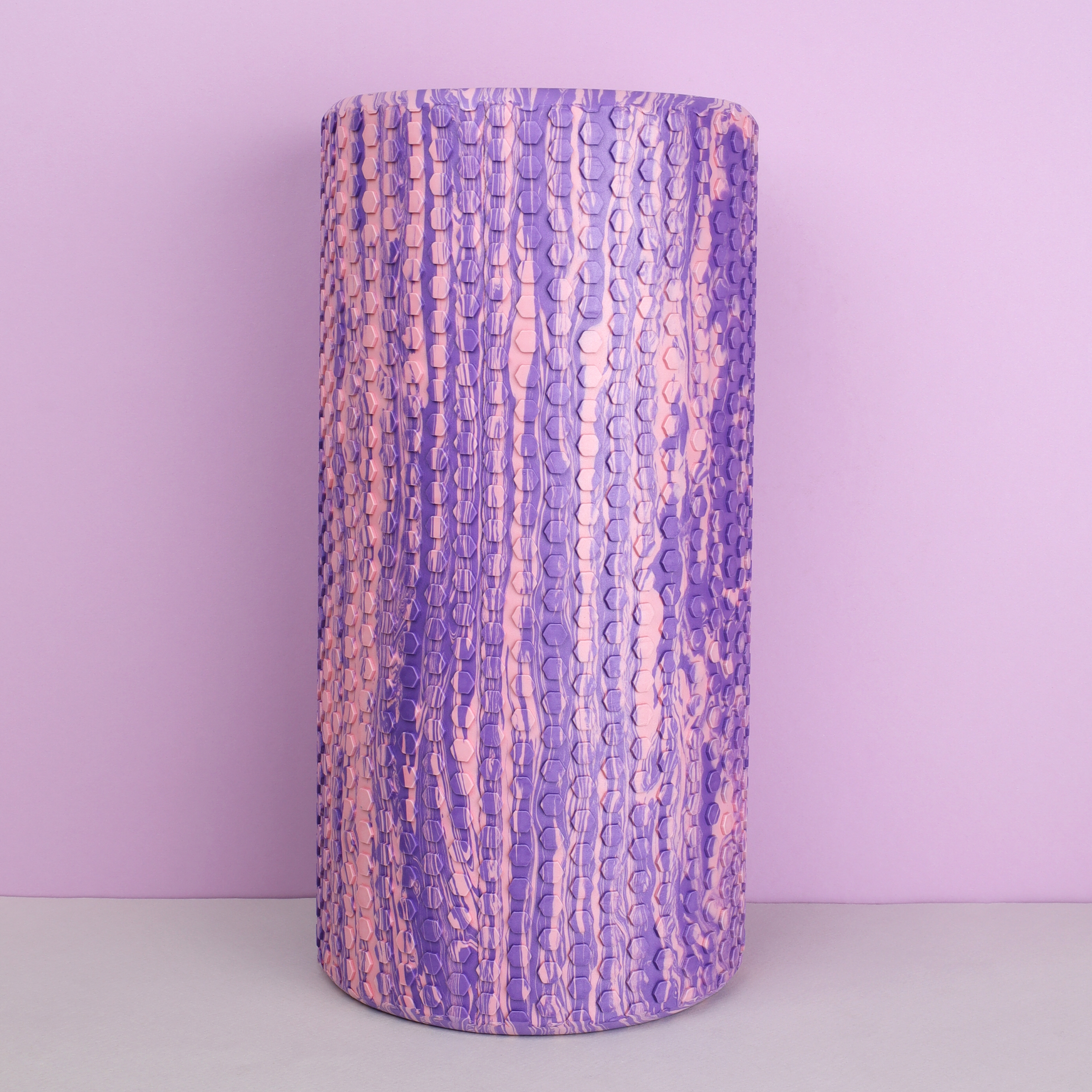 Ролик массажный спортивный Woohooo СELL 30x15/ фиолетово-розовый /уп10