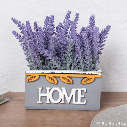 Цветочная композиция Лаванда 13,5x6x19 см / W331  /уп 12/72/