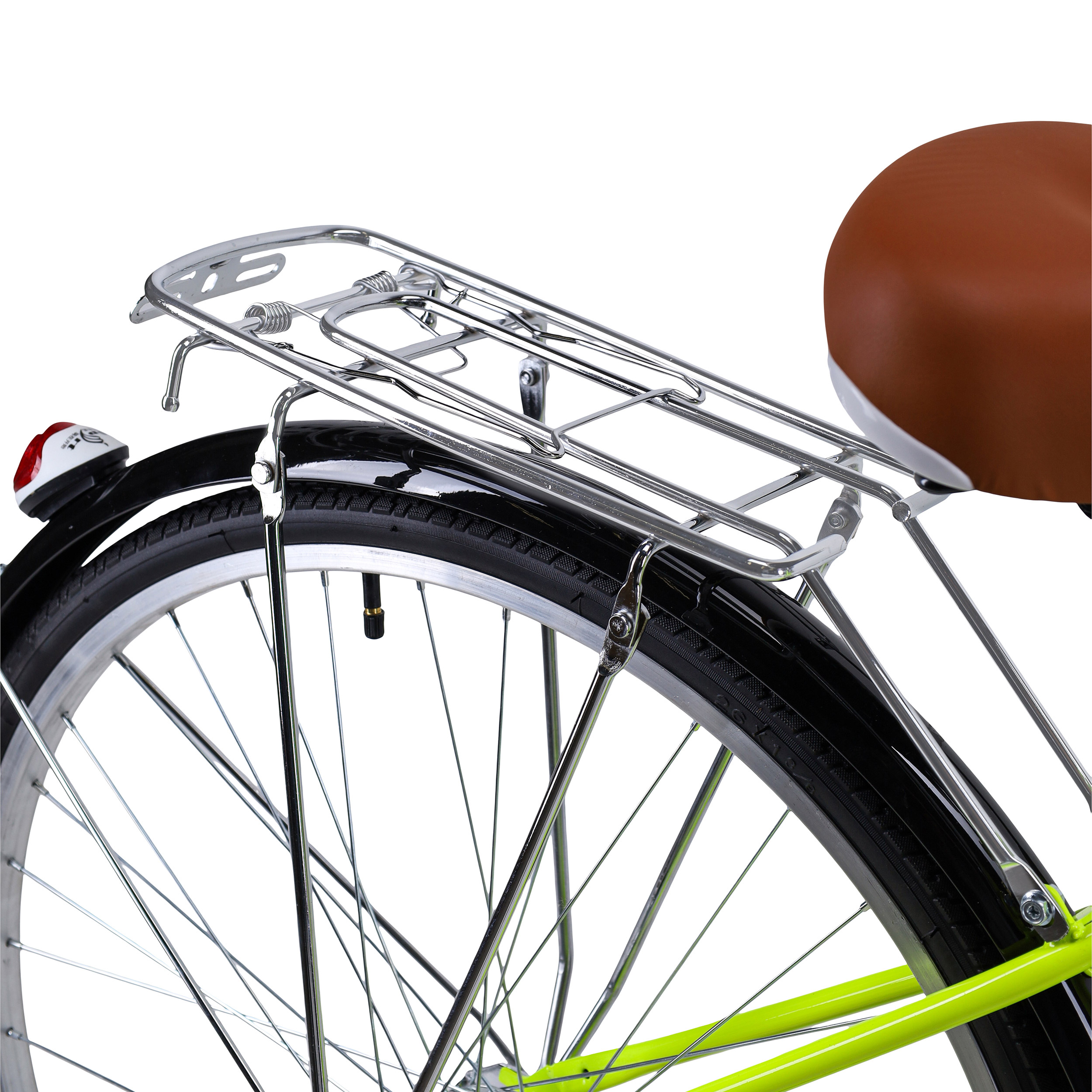 Велосипед городской MEGAWHEELS MEGAPOLIS 26" одна скорость, ножной тормоз, лайм