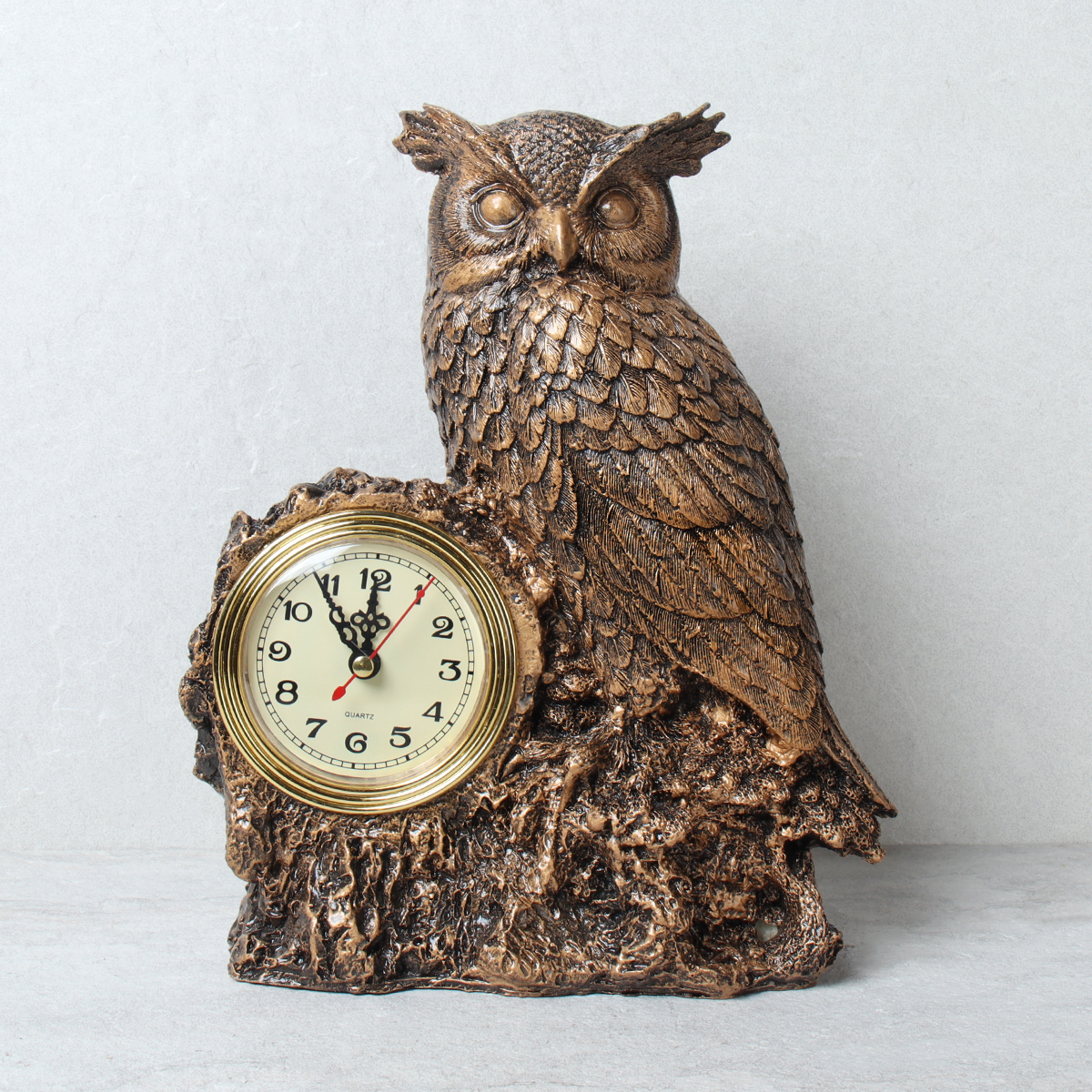 Часы статуэтка Сова 26 см / 3690A /уп 24/