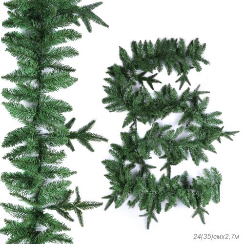 Гирлянда из елочных веток искусственная 270 см 180 веток / WA-6 /уп 20/Новый год