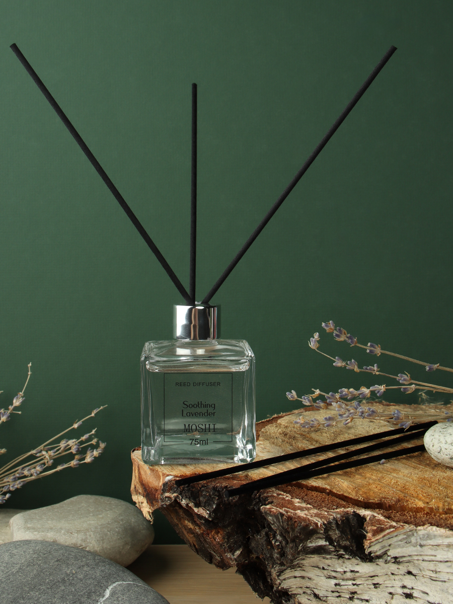 Жидкий ароматизатор с диффузором 75 мл (Тропические фрукты, роза, лаванда, лемонграс, гавайский бриз) / AF79921 /уп 12/48/серия MOSHI