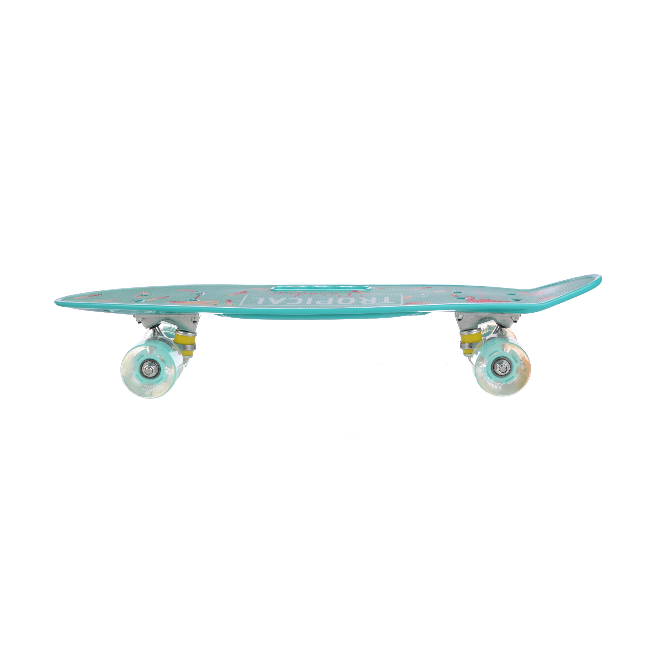 Лонгборд / GT31+7 /уп 8/ граффити Тропики, светятся колеса