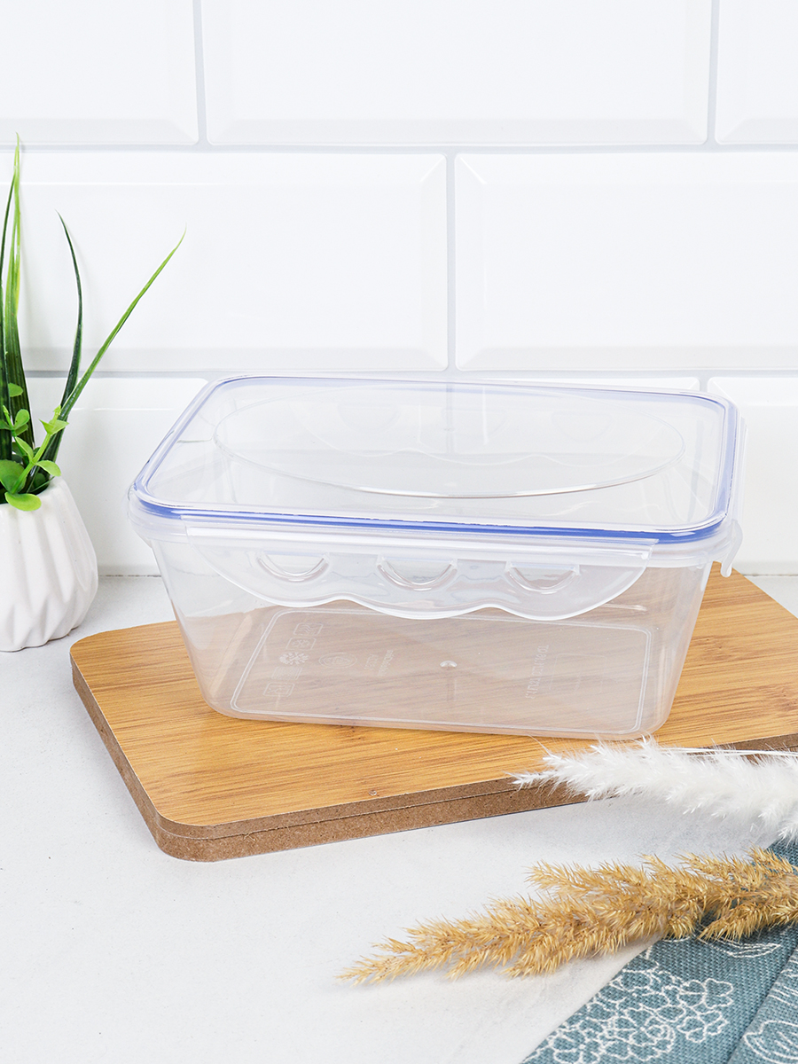 Пластиковый контейнер Стандарт прямоугольный 1100 мл Для пикника мяса  / 90401 / ШТУЧНО