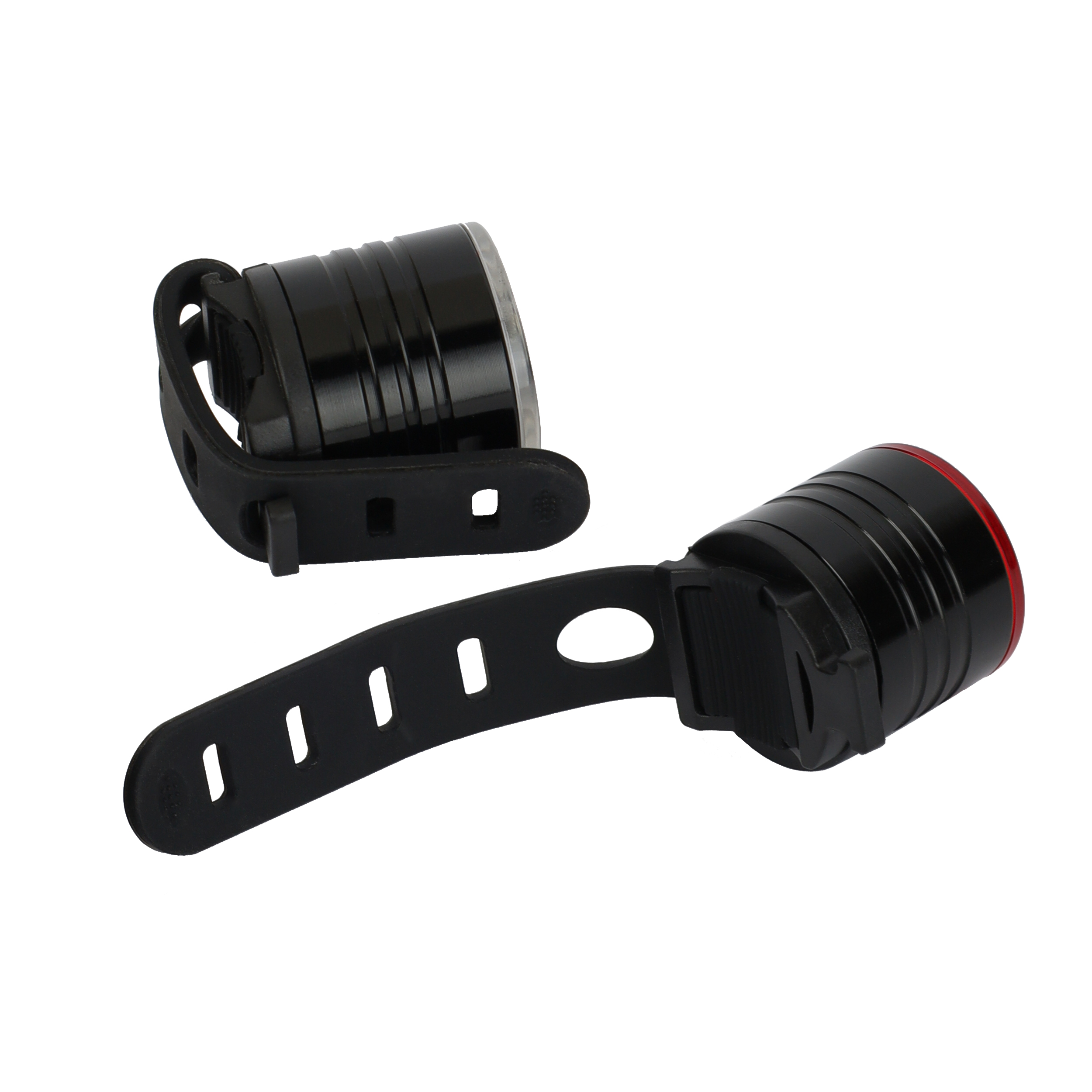 Набор фонарей передний и задний COMIRON "AS-08", корпус: алюминий, свет: LED, 200lm, 3 режима, CR2032x2, влагозащита, 80гр /уп 300/