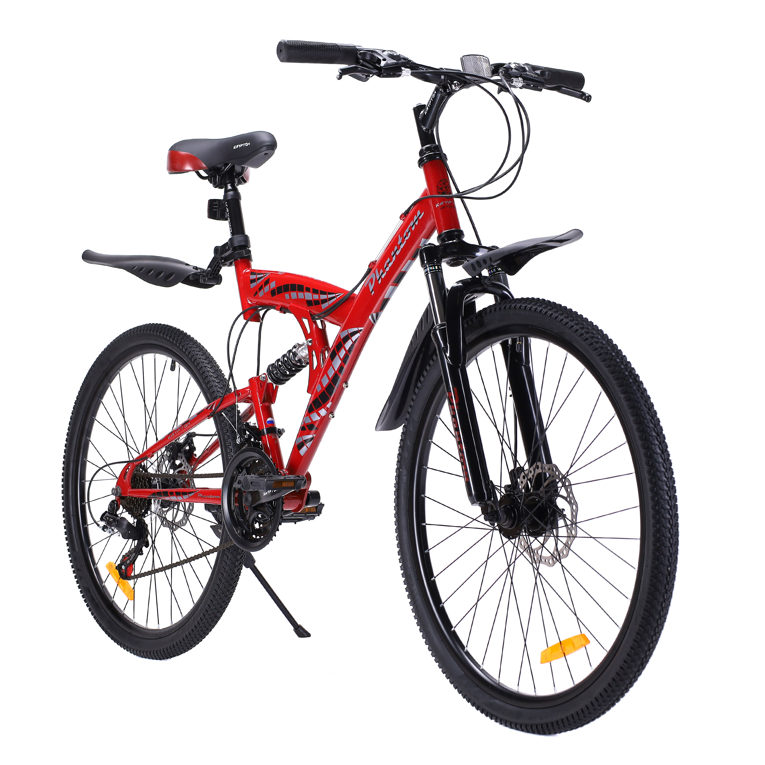Велосипед 26" рама 18" 21sp KRYPTON PHANTOM красный тёмный огонь