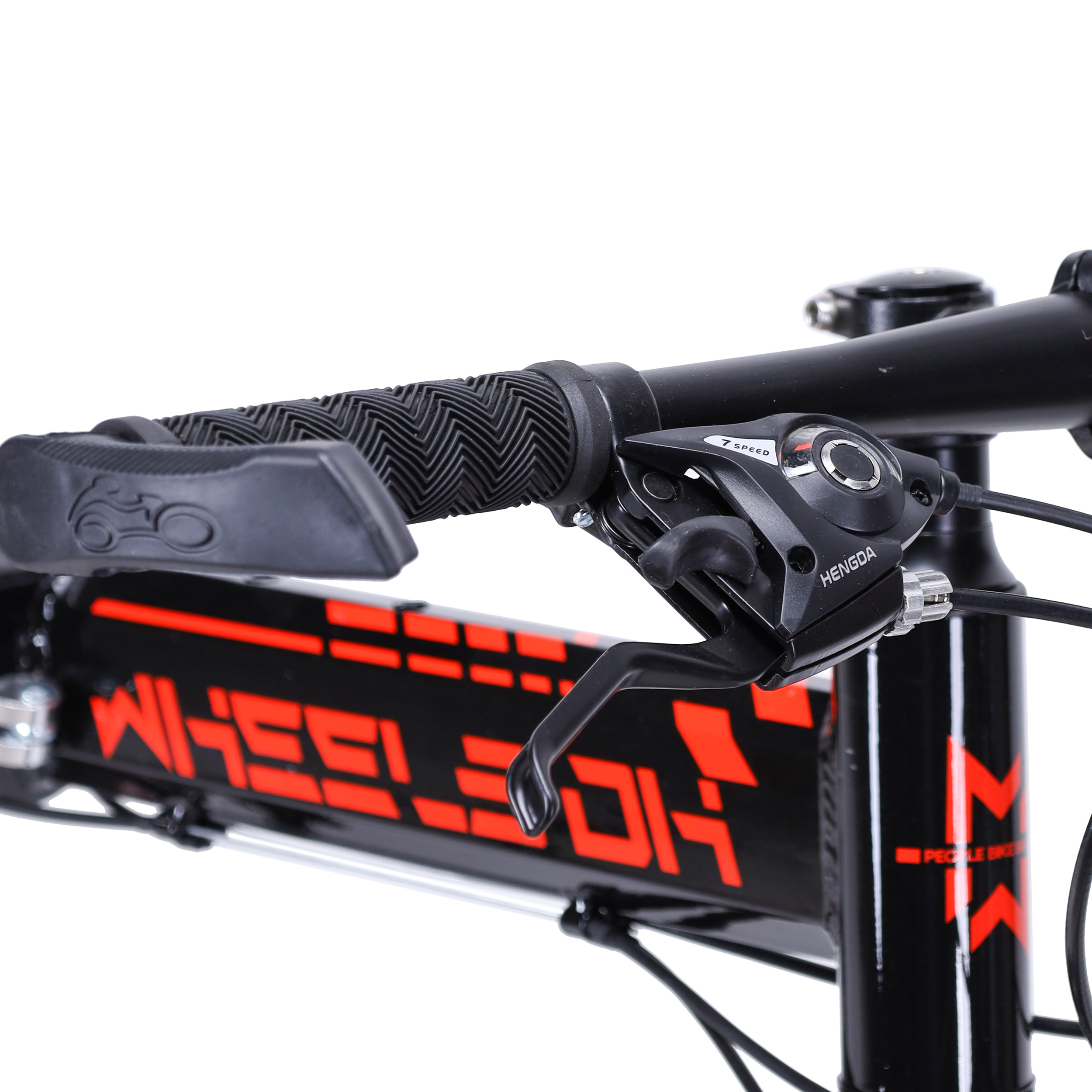 Велосипед 26" рама 17" 21sp  MEGAWHEELS DH чёрный-красный