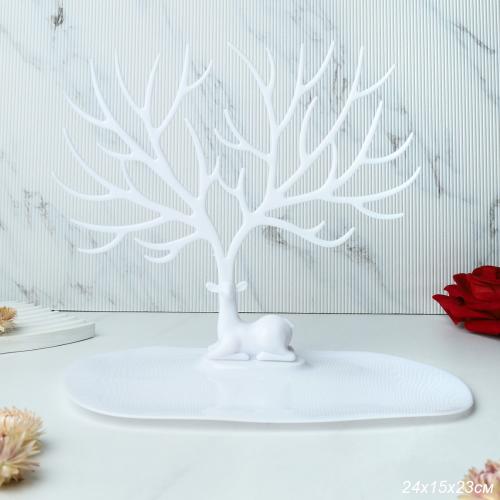 Подставка для украшений 23х24 см белая / 123W /уп 100/