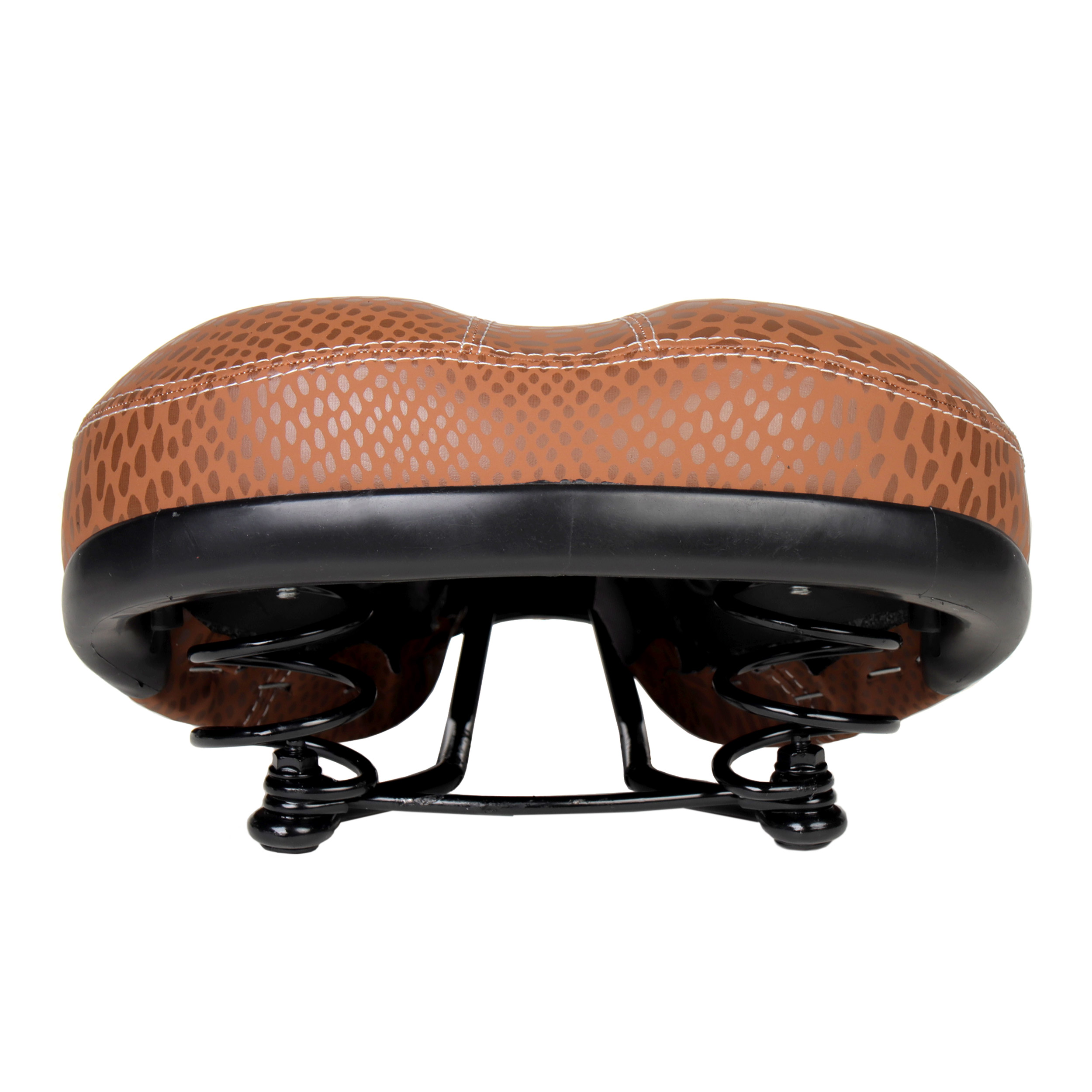 Седло для велосипеда комфортное Krypton HAY-AZ-016, коричневое /уп 25/