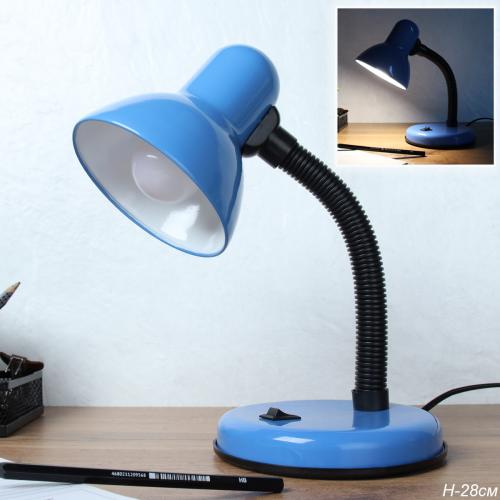 Светильник настольный 28 см синий / 203B-6 / Ex27 /уп 45/