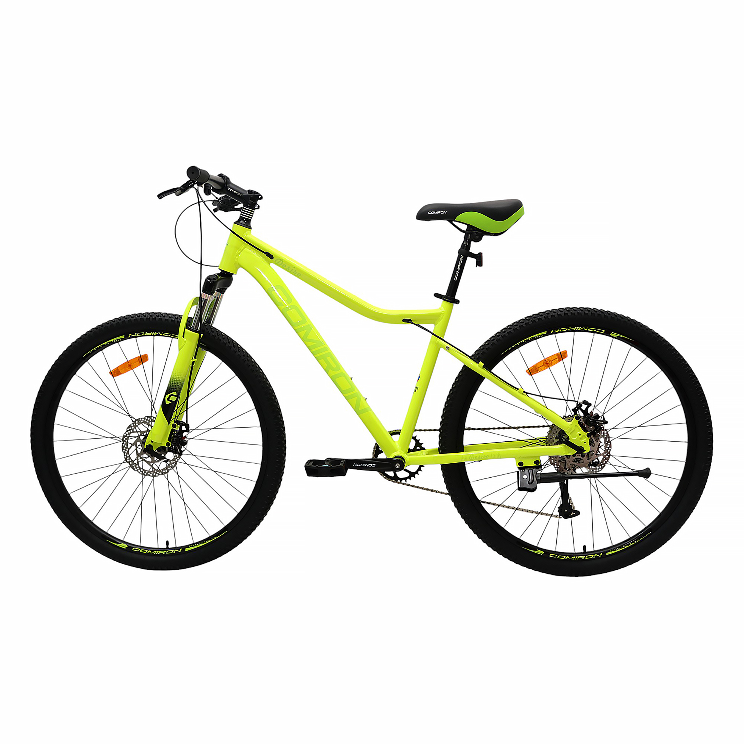 Велосипед 27,5" рама 17" 1х10sp COMIRON DESIRE зелёный лайм