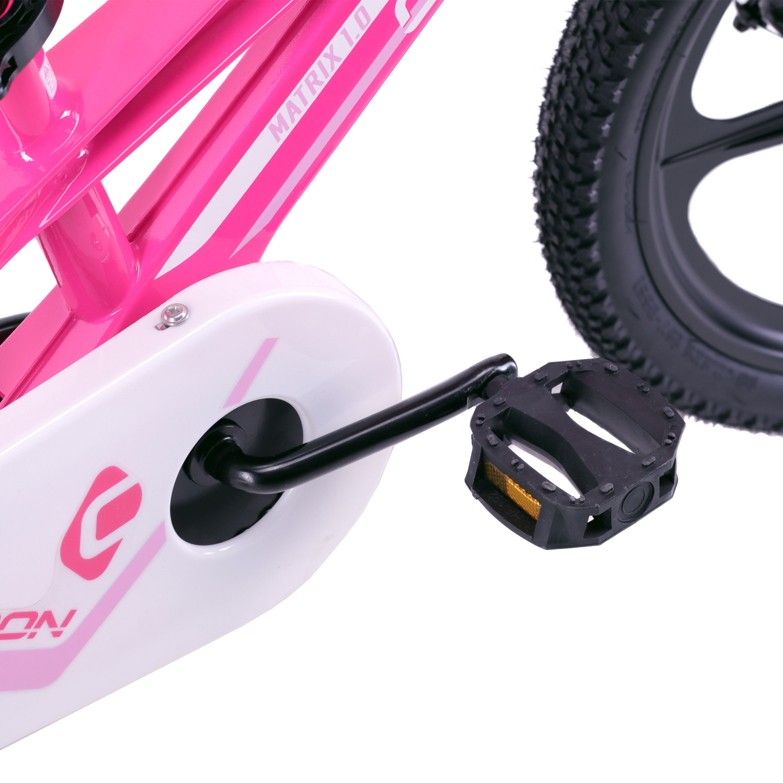 Велосипед 16" M16PW COMIRON MATRIX розовый-белый