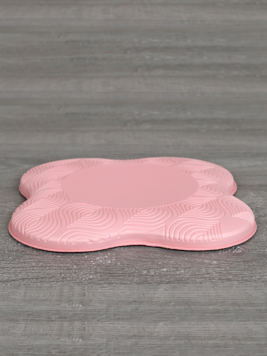 Подушка опорная для фитнеса и йоги 20х20х2/ розовый/ уп100