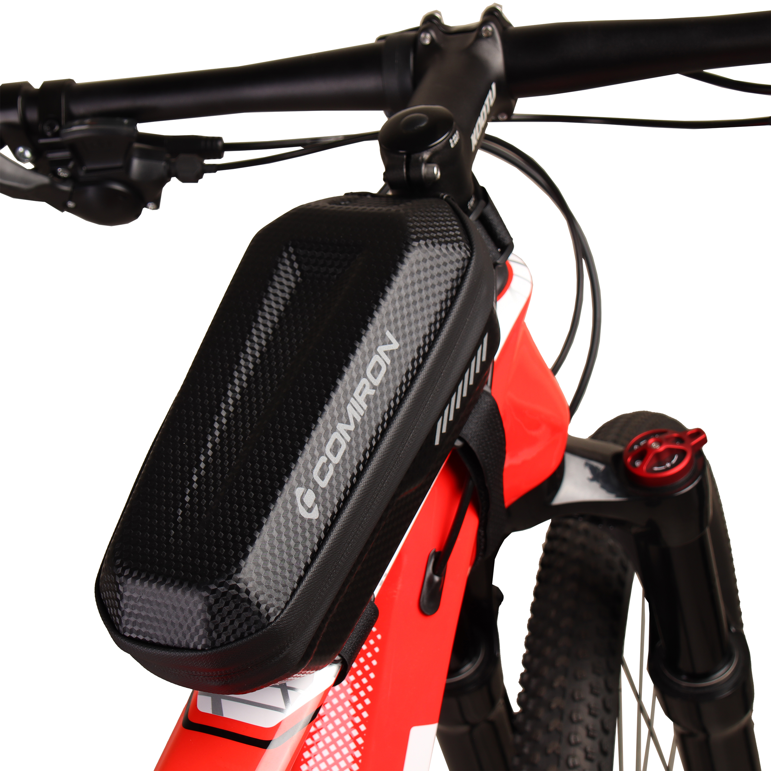 Сумка велосипедная на раму COMIRON "SUNDUK", жёсткий EVA Hard Shell корпус, водонепроницаемая, 22.5x10x9см. /уп 50/