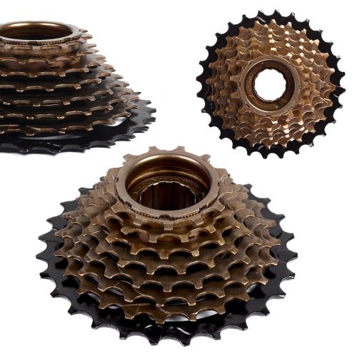 Трещотка MEGAWHEEL FWOEM8-14-28, 8S индексная, 14-28T, коричневая/28T ED чёрный /уп 50/