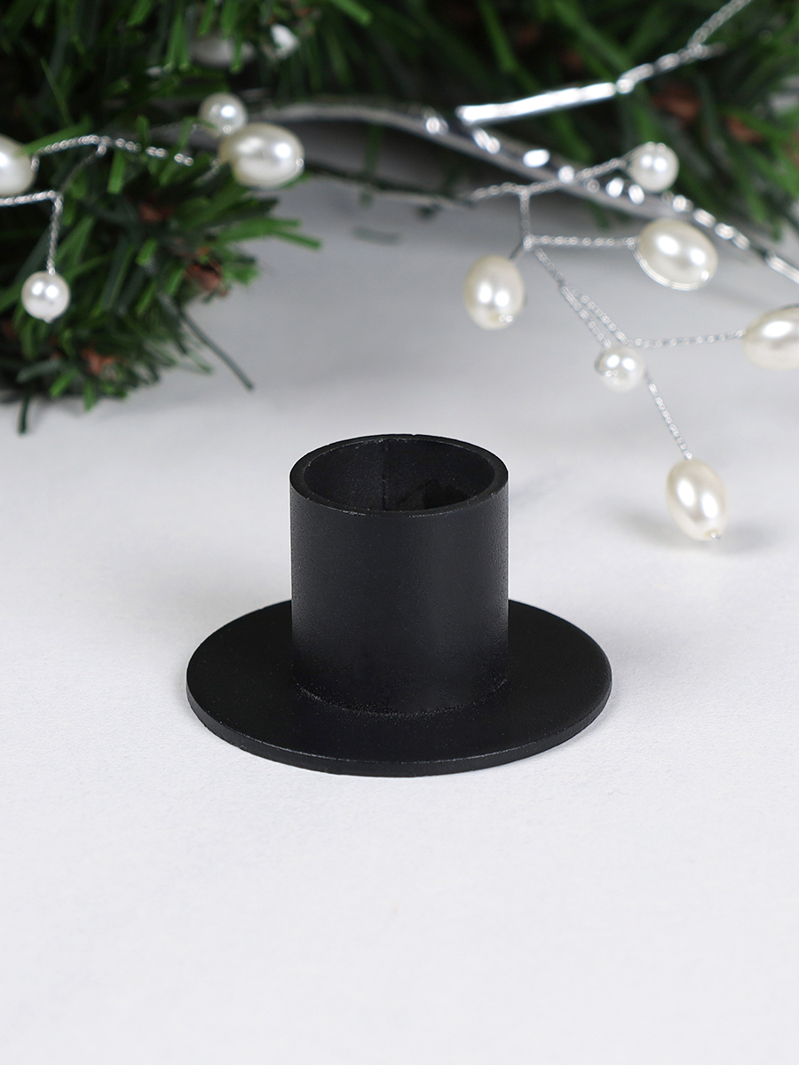 Подсвечник 3 см металл черный / HA-09 /уп 50/ 719149 ШТУЧНО     