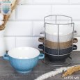 Супница с ручками 4 штуки на подставке / 20057 / 2 СОРТ