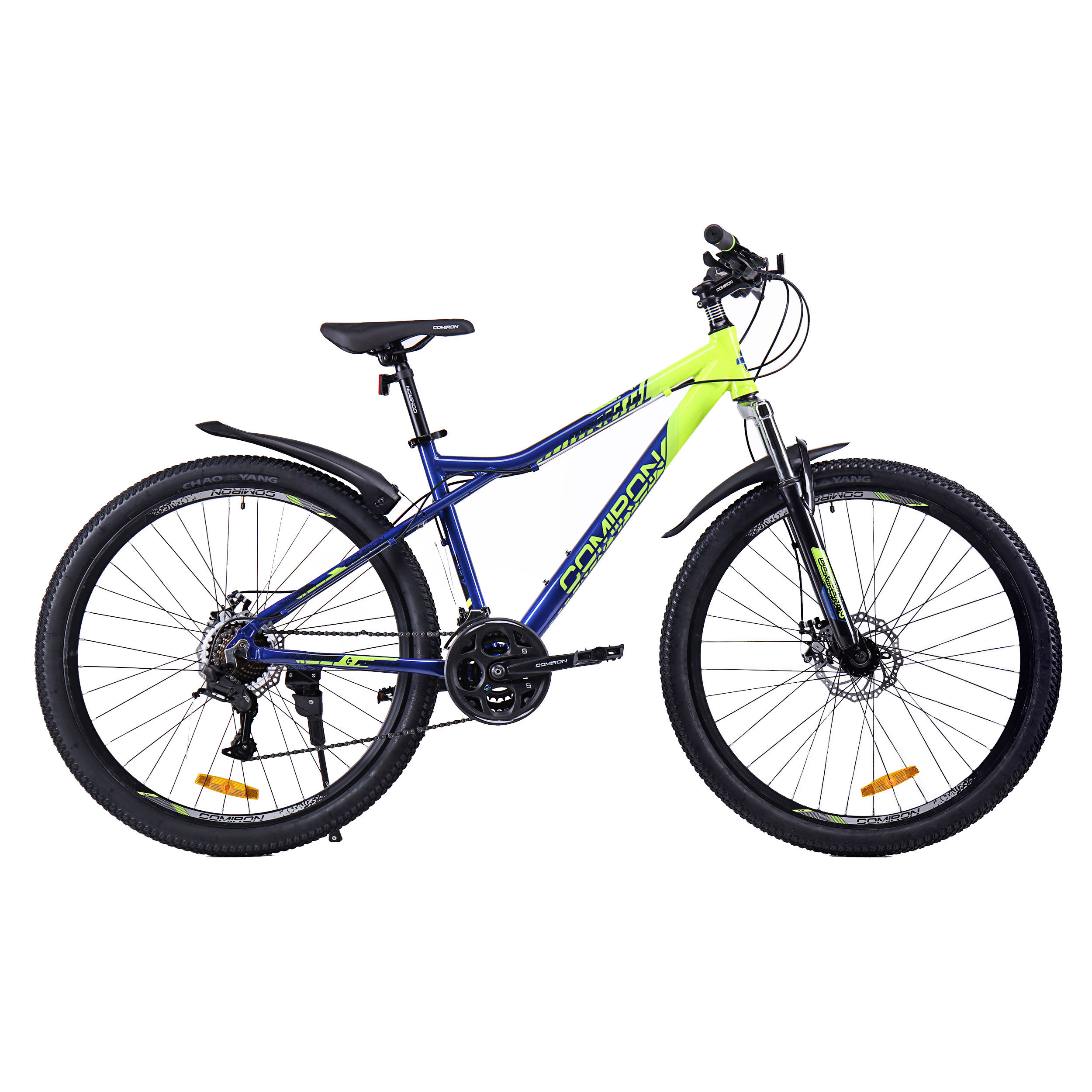Велосипед 27,5" рама 17" 21sp CF750 BM COMIRON FORMULA синий мисти лайм яркий чёрный перламутровый