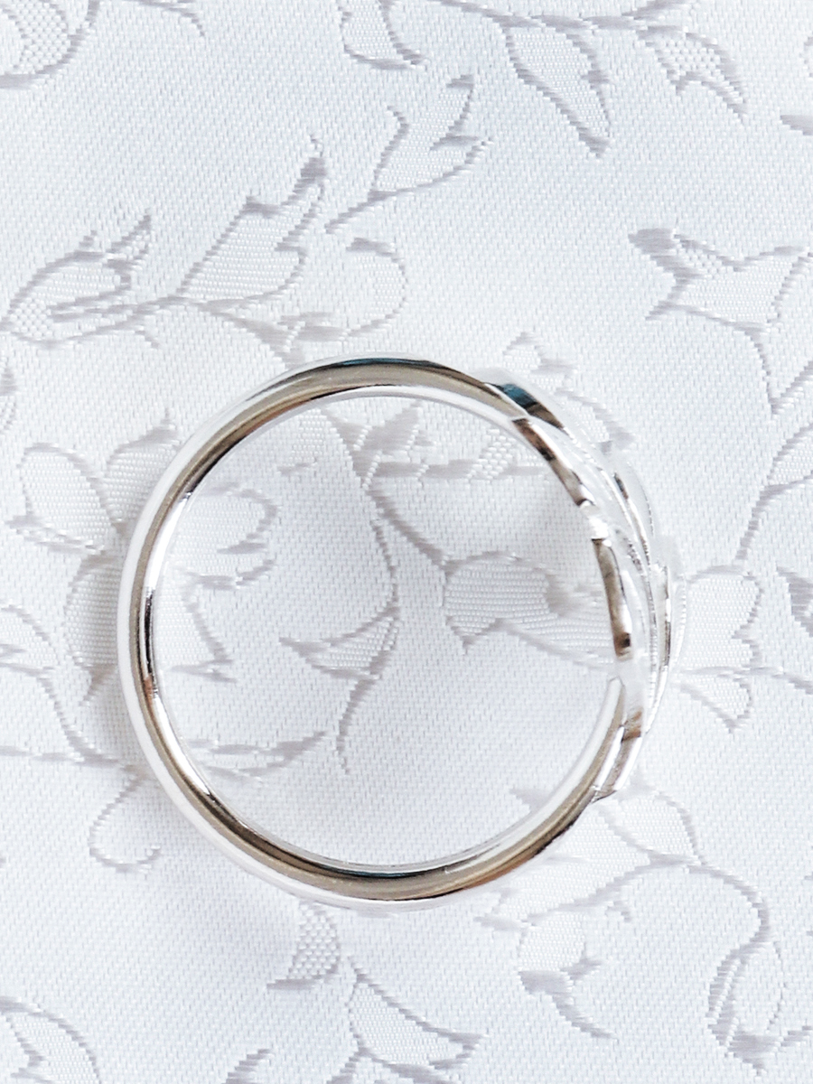 Кольца для салфеток 6 штук Веточка Серебро / JG05-5 /уп 200/ 8 марта/ подарок для женщины