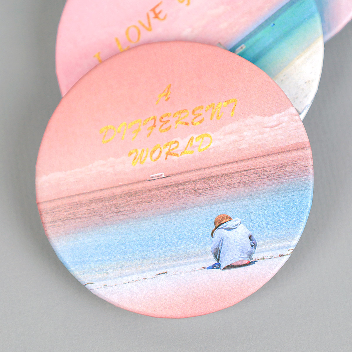 Зеркало карманное 7 см / CW419-4 /уп 12/480/ 