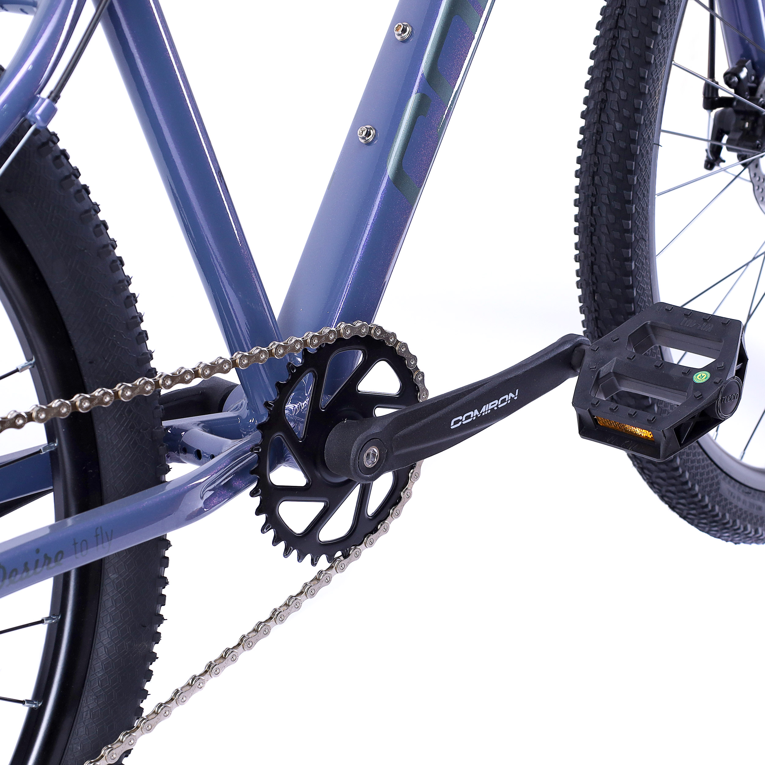 Велосипед 27,5" рама 17" 1х10sp COMIRON DESIRE фиолетовый