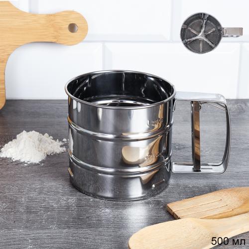 Сито кружка 500 мл нерж / 444C /уп 144/ 717427