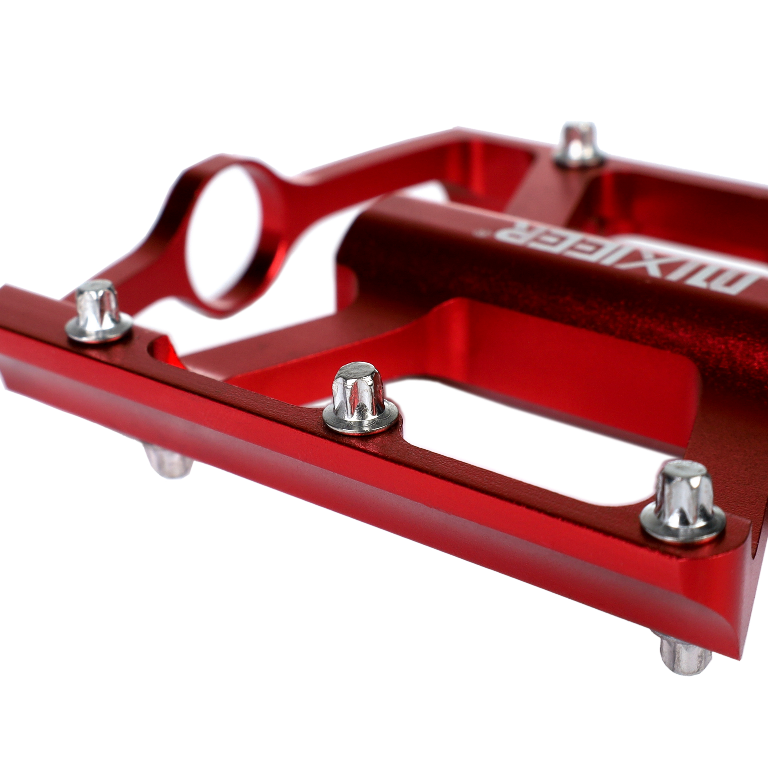 Педаль EXPERT MIXIEER MONOMAH, 9/16 резьба, CNC-6061 корпус, 1DU+1 пром. подшипник, 104х82мм, с рефлектором, CR-MO ось, red, 1 пара, инд.уп /уп30/