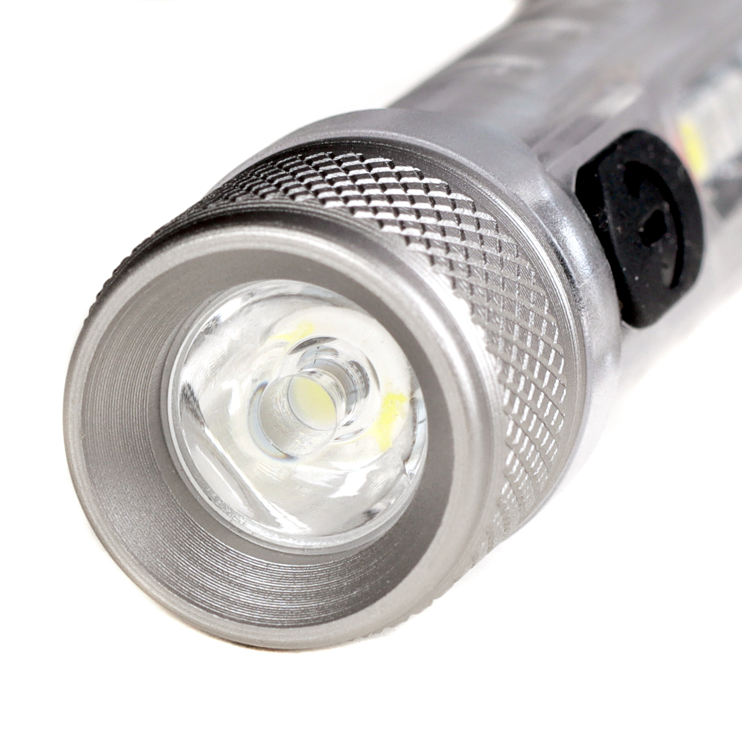 Фонарь универсальный COMIRON GEEK корпус: жёсткий ABS, IP65; свет: T20, 400lm +4COB, аккум: 300 mAh, USB Type-C; карабин, магнит 19г /уп 120/