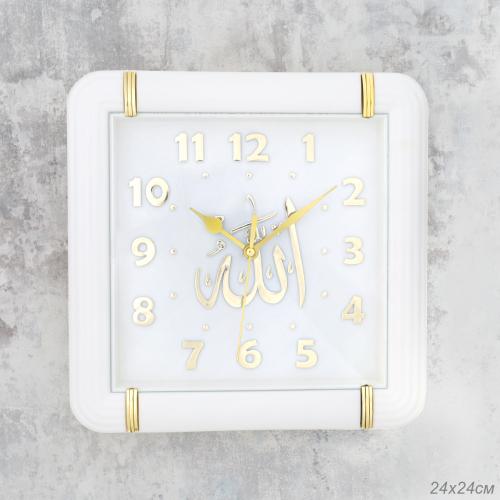 Часы настенные Мусульманские 24х24 см / NE-8429 /уп 30/